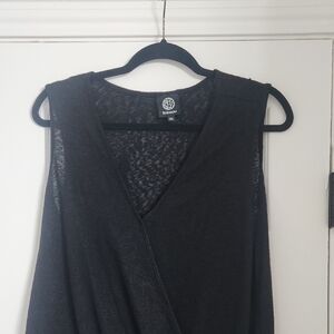 Bobeau Black Wrap Sleeveless Size Large